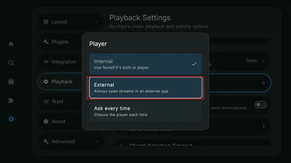 external media player