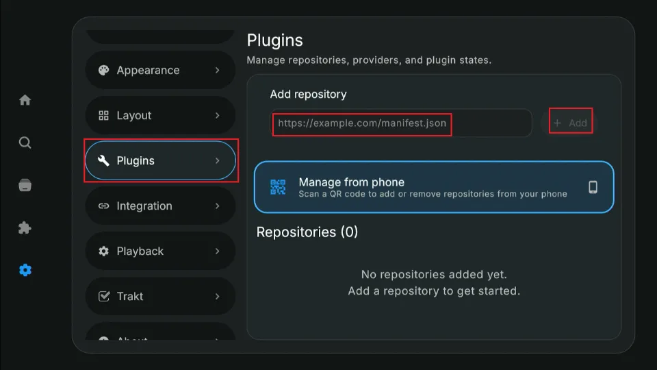 addons and repositories