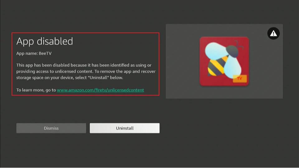popular streaming apps blocked or shut down