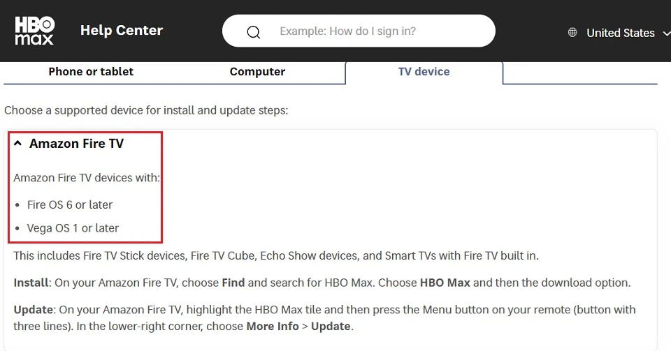 older fire tv devices may not run hbo max